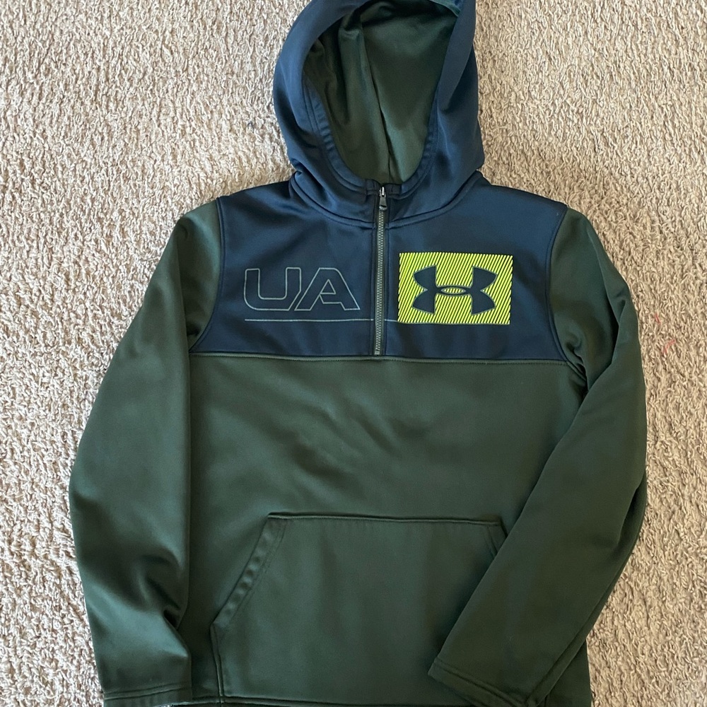 BOYS, Youth large under armour 1/4 zip hoodie